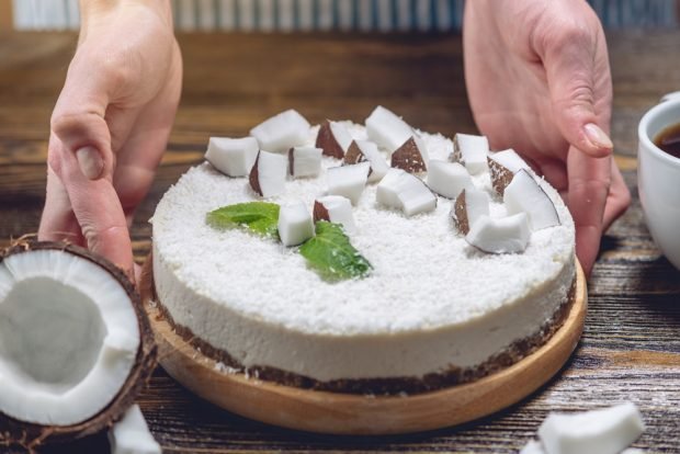 Пісний Кокосовий торт – Простий і смачний рецепт, як приготувати покроково