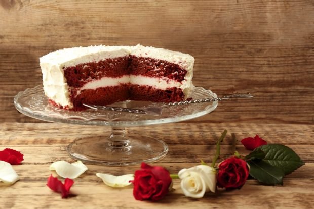 ПП торт Червоний оксамит-простий і смачний рецепт, як приготувати покроково