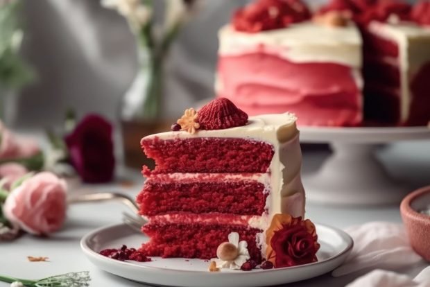 Пісний торт Червоний оксамит – простий і смачний рецепт, як приготувати покроково