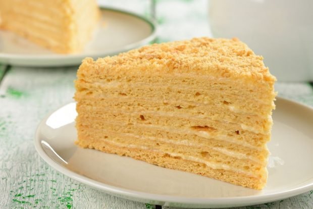 Пісний медовий торт – Простий і смачний рецепт, як приготувати покроково