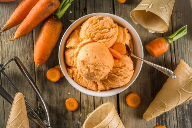 Морквяне морозиво-простий і смачний рецепт, як приготувати покроково