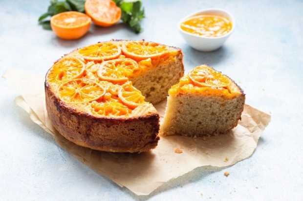 Швидкий апельсиновий торт-Простий і смачний рецепт, як приготувати покроково