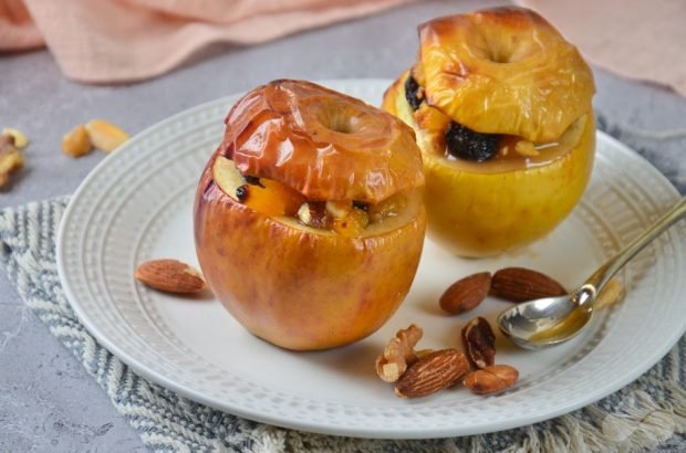 Запечені яблука з сухофруктами – простий і смачний рецепт з фото (покроково)