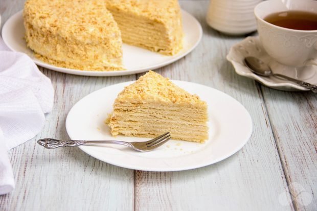 Торт Наполеон зі сметанним кремом-простий і смачний рецепт з фото (покроково)