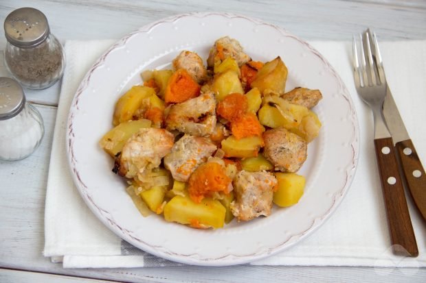 Рагу з індички, картоплі і гарбуза в духовці – простий і смачний рецепт з фото (покроково)