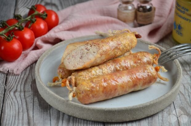 Домашні курячі ковбаски з беконом – простий і смачний рецепт з фото (покроково)