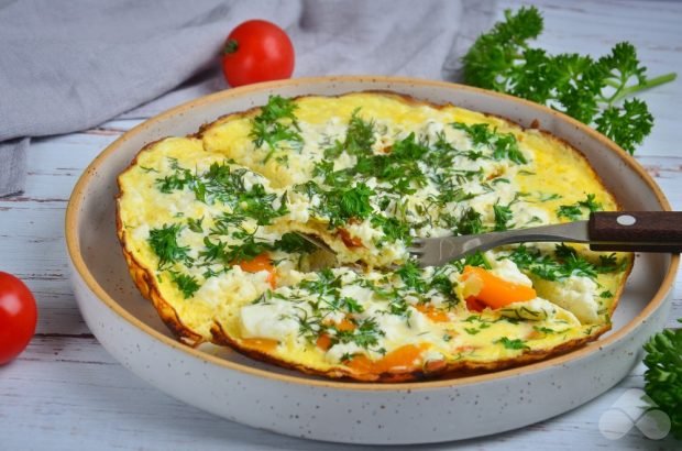 Омлет з болгарським перцем і фетою – простий і смачний рецепт з фото (покроково)