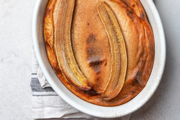 Сирна запіканка з бананами і корицею-простий і смачний рецепт, як приготувати покроково