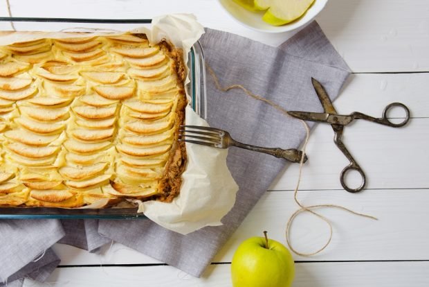 ПП творожная запеканка с яблоками