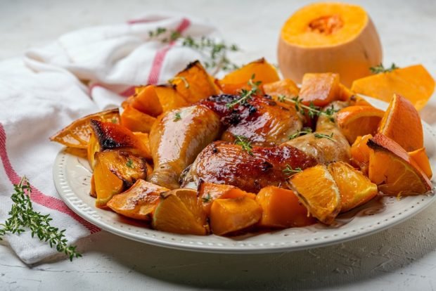 Курячі ніжки з гарбузом і апельсинами – простий і смачний рецепт, як приготувати покроково
