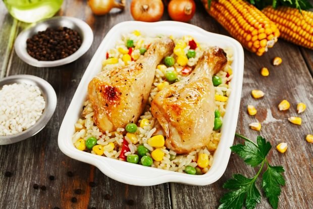 Курячі ніжки з рисом і овочами – простий і смачний рецепт, як приготувати покроково