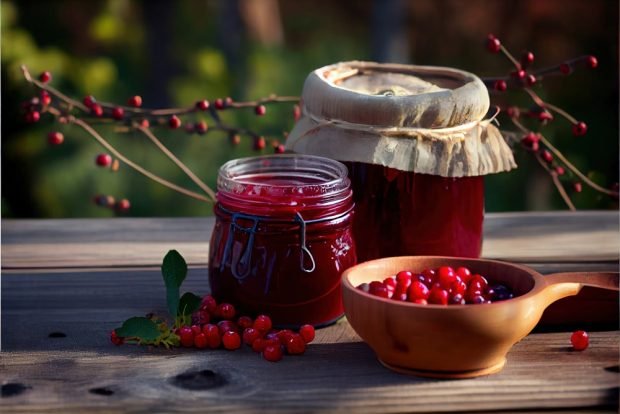 Варенье из брусники с орехами грецкими