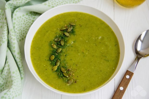 Овощной суп-пюре с зеленью